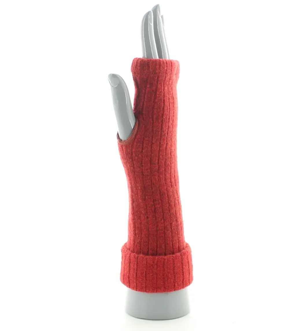 Fashion Berthe Aux Grands Pieds Mitaines femme laine et acrylique rouge