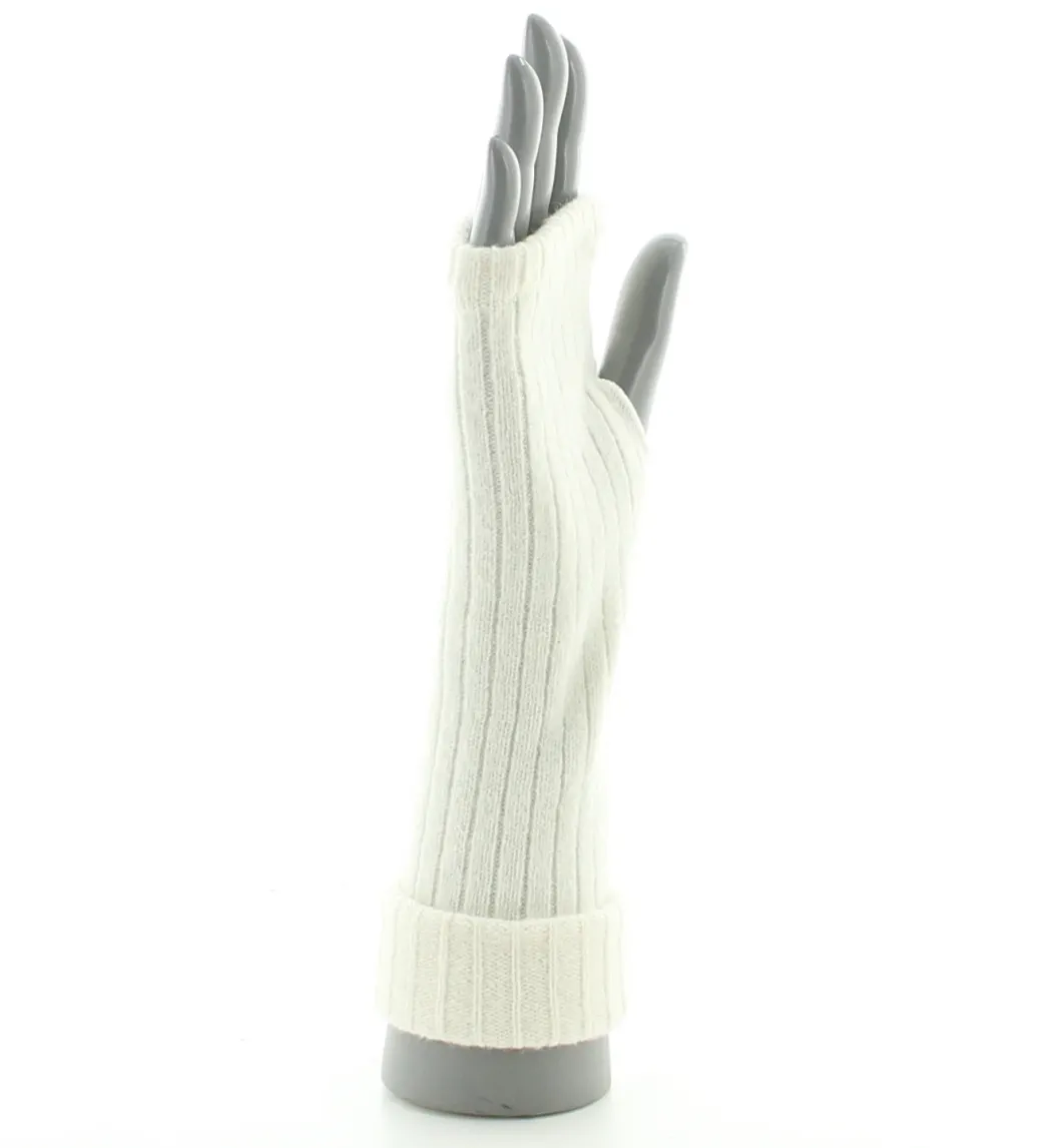Clearance Berthe Aux Grands Pieds Mitaines femme laine et acrylique écru