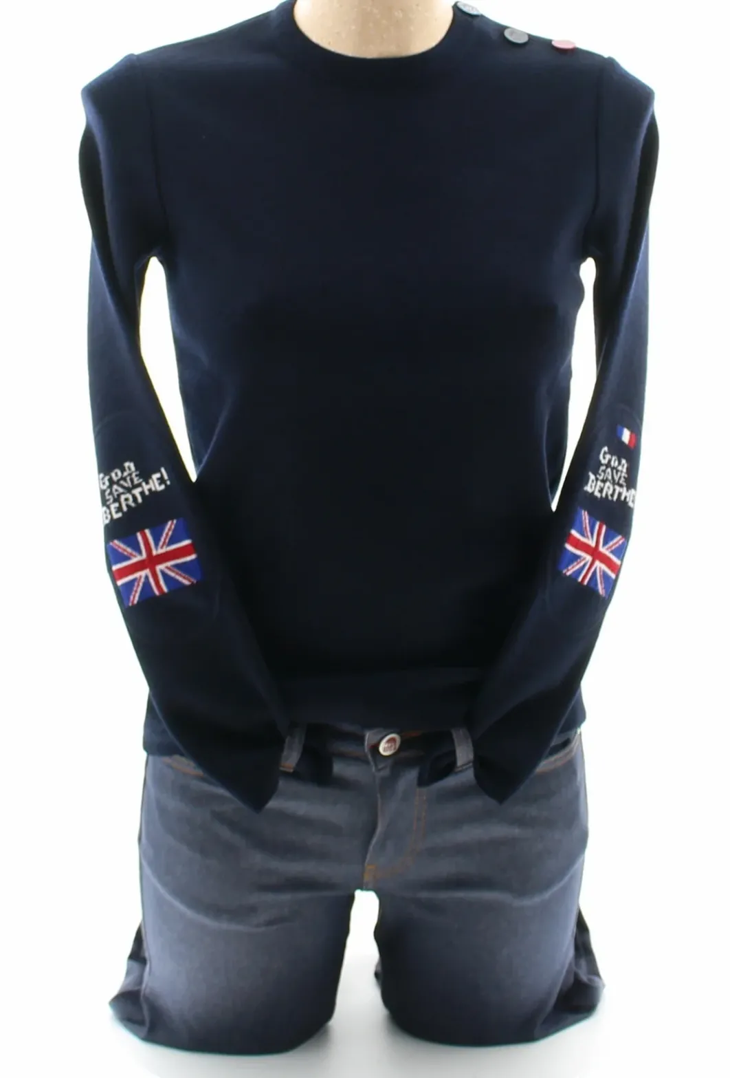 Outlet Berthe Aux Grands Pieds Pull marin Femme God Save Berthe