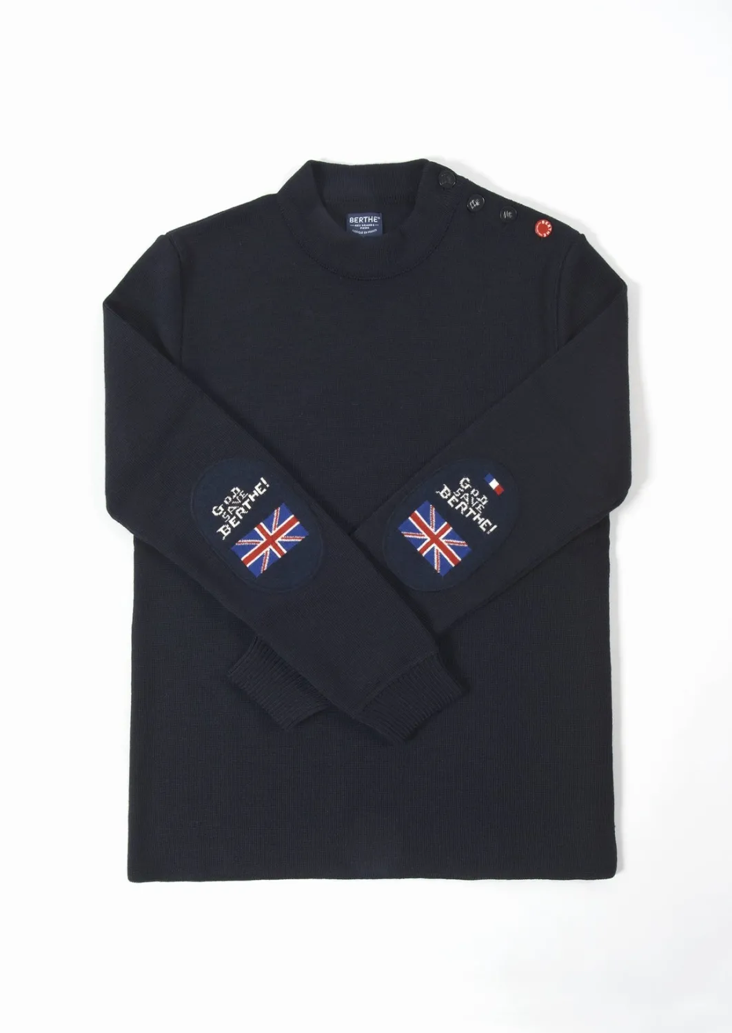 Discount Berthe Aux Grands Pieds Pull marin Homme God Save Berthe