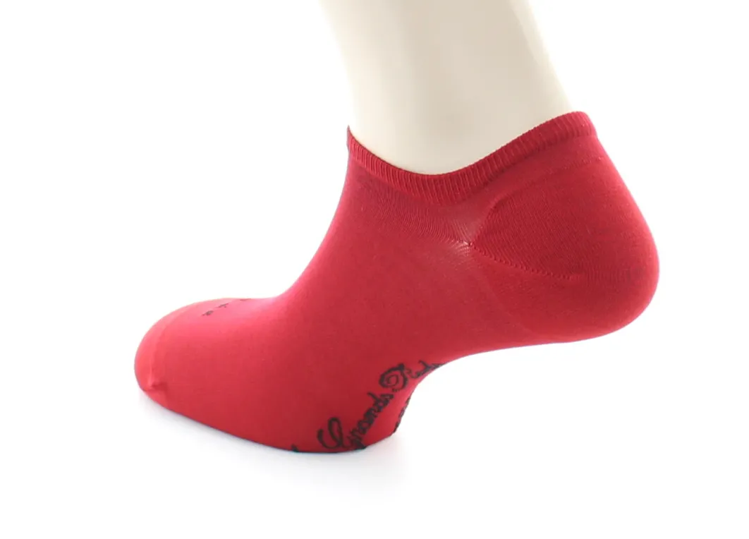 Online Berthe Aux Grands Pieds Socquette invisible en soie rouge