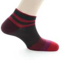 Best Berthe Aux Grands Pieds Socquettes à rayures bordeaux et rouges