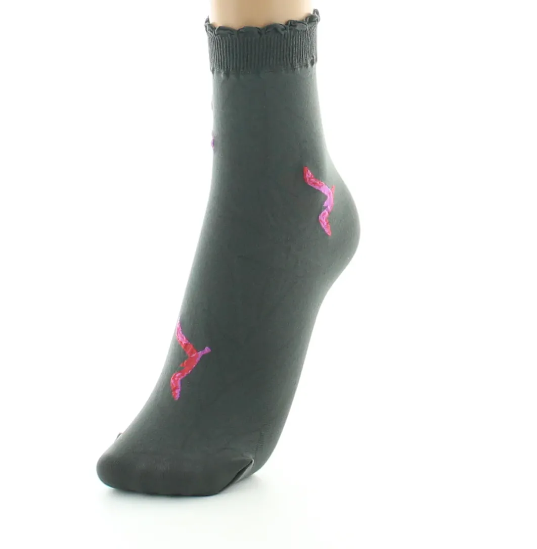 Outlet Berthe Aux Grands Pieds Socquettes femme 40D kaki mouette rose