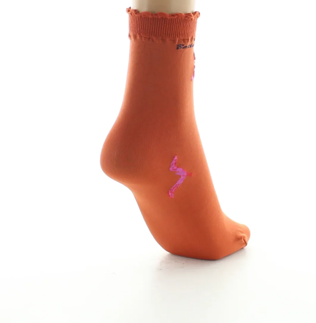 Clearance Berthe Aux Grands Pieds Socquettes femme 40D orange mouette rose