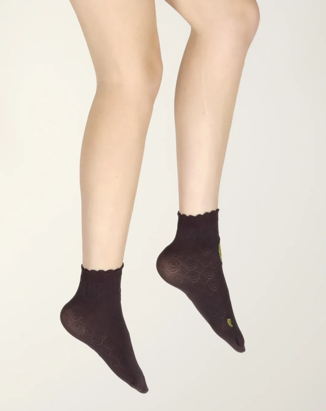 New Berthe Aux Grands Pieds Socquettes femme 40D poissons prune et jaune