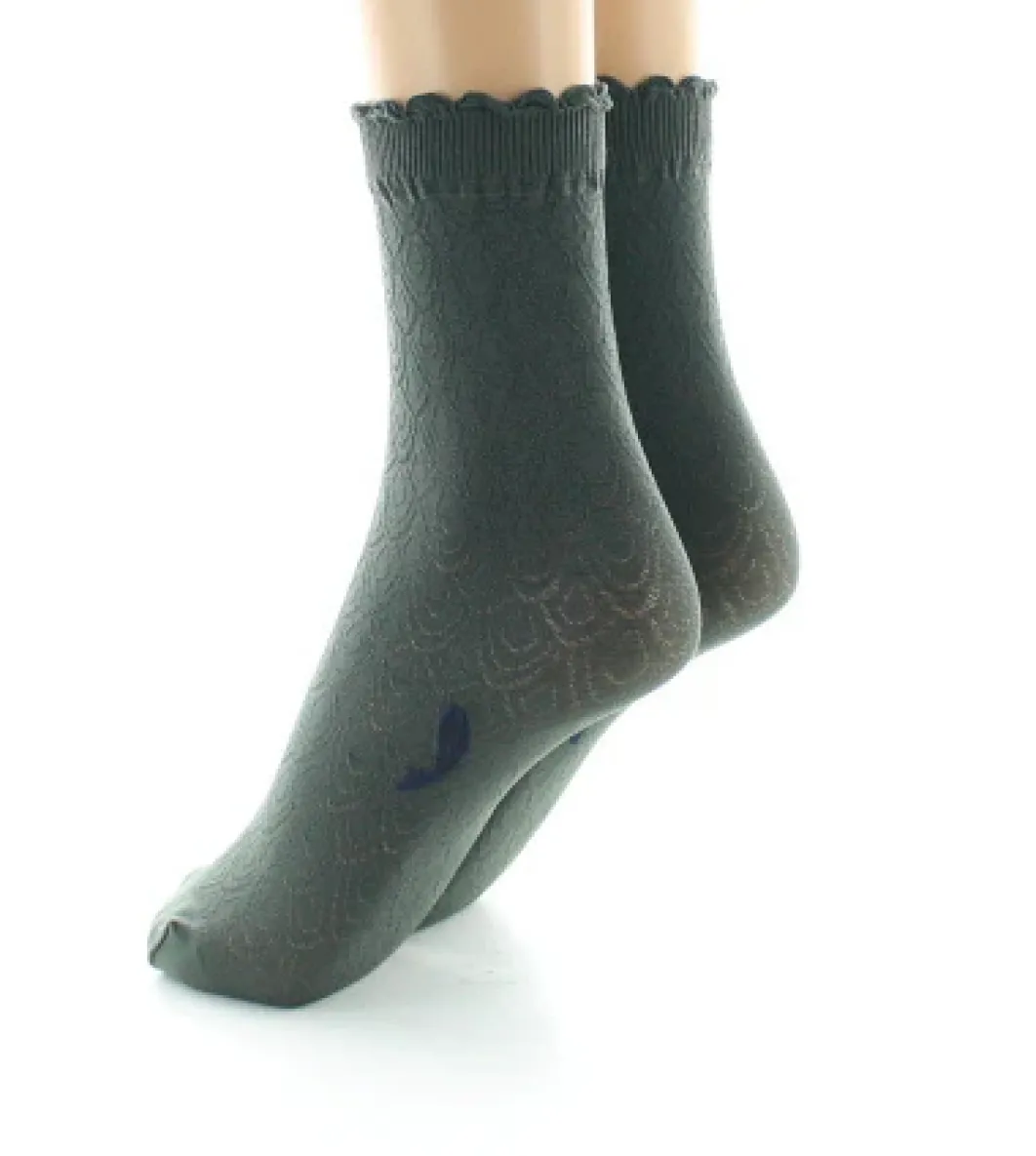 Sale Berthe Aux Grands Pieds Socquettes femme 40D poissons kaki, noir et bleu marine