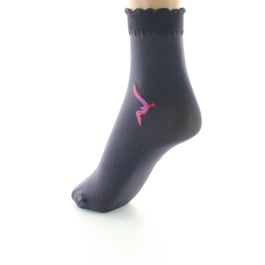 Clearance Berthe Aux Grands Pieds Socquettes femme 40D raisin mouette rose