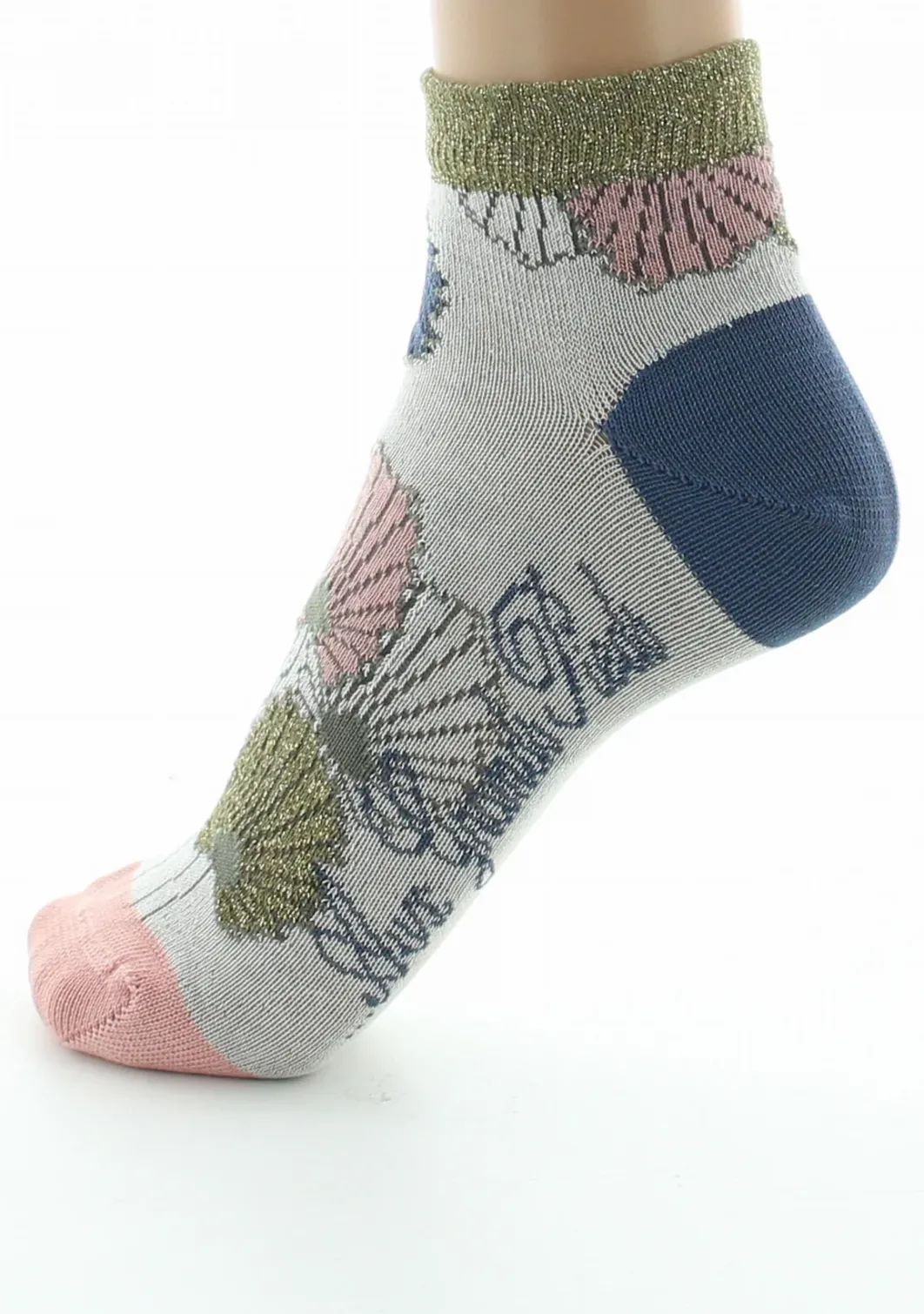 Online Berthe Aux Grands Pieds Socquettes femme fil d'Ecosse Monnaie du Pape