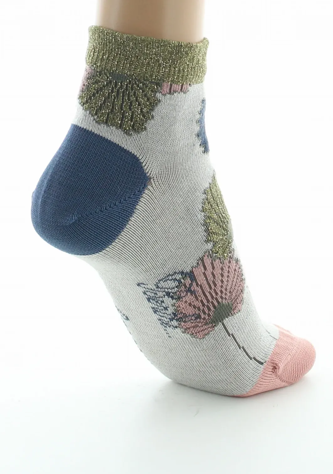 Online Berthe Aux Grands Pieds Socquettes femme fil d'Ecosse Monnaie du Pape