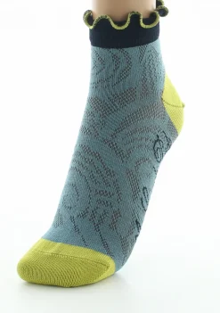 Clearance Berthe Aux Grands Pieds Socquettes femme fil d'Ecosse Art Déco