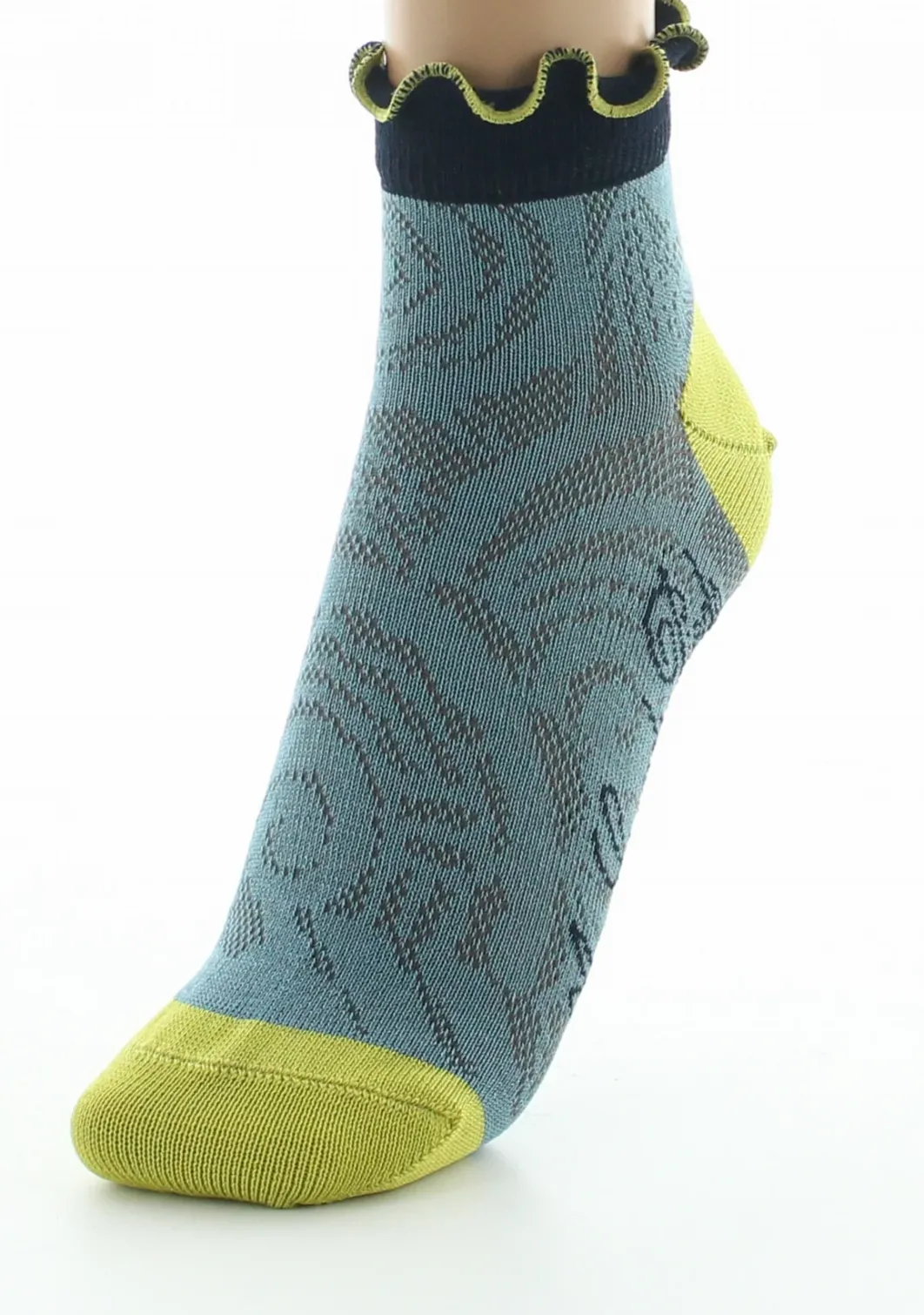 Clearance Berthe Aux Grands Pieds Socquettes femme fil d'Ecosse Art Déco