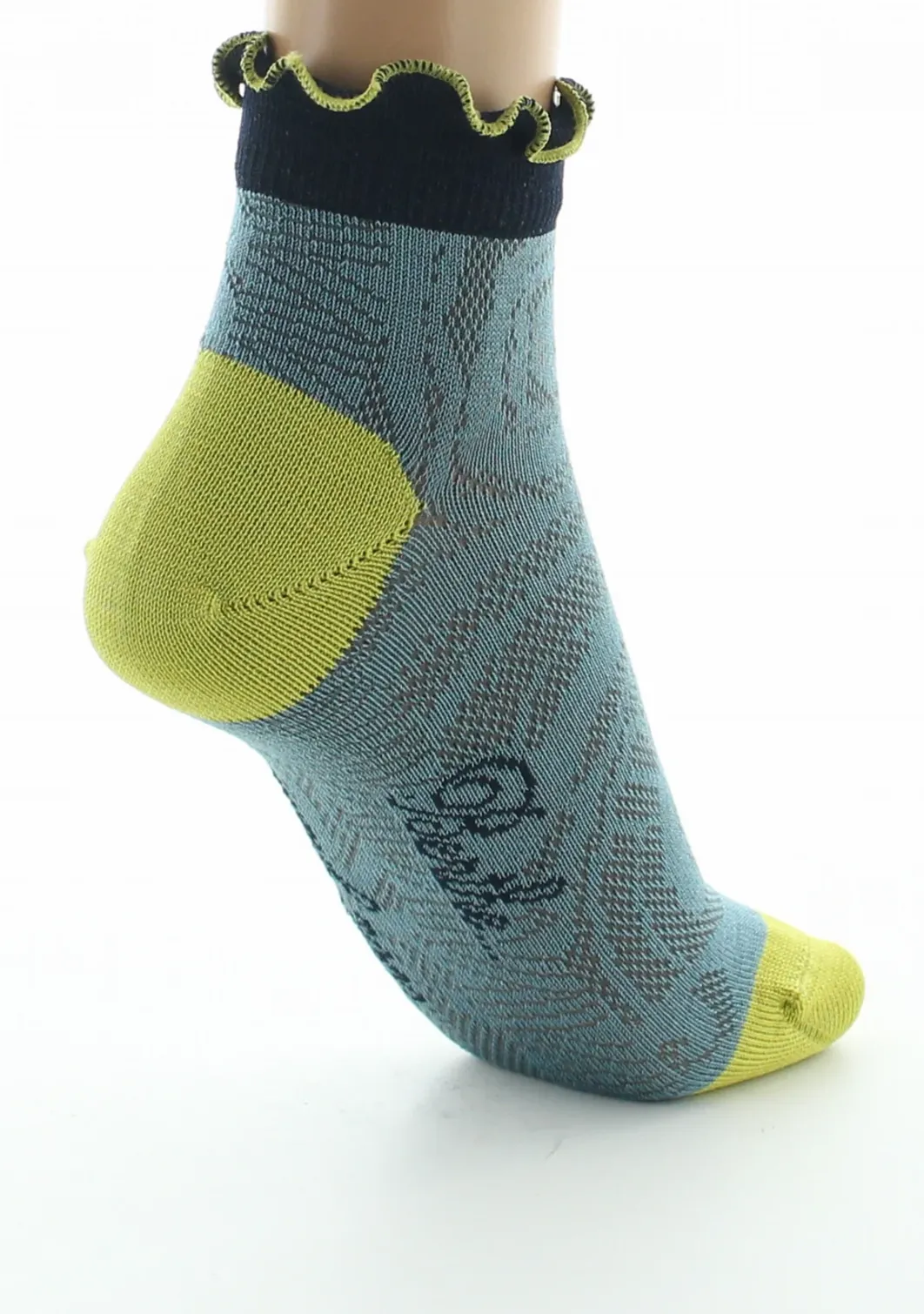 Clearance Berthe Aux Grands Pieds Socquettes femme fil d'Ecosse Art Déco