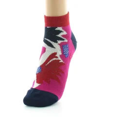 Discount Berthe Aux Grands Pieds Socquettes femme fil d'Ecosse fleurs sauvages
