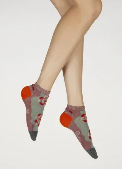 Discount Berthe Aux Grands Pieds Socquettes Femme Fleurs Graphiques