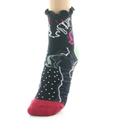 Best Berthe Aux Grands Pieds Socquettes femme laine peignée poissons