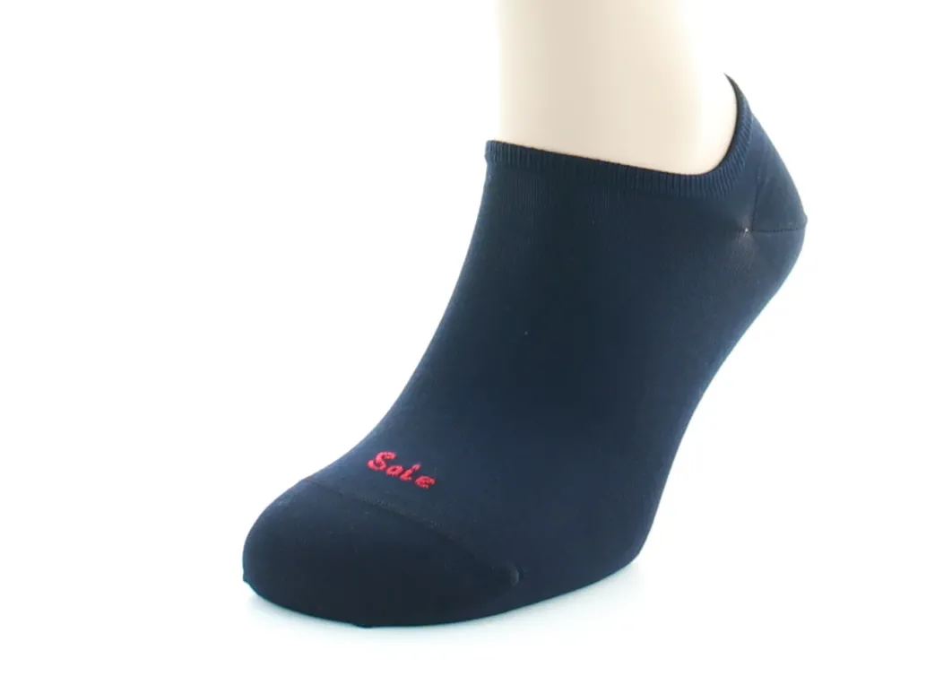 Discount Berthe Aux Grands Pieds Socquettes Homme en soie et sans couture Marine